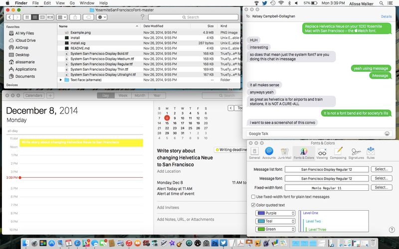 Illustration for article titled Trust Us, Change Your Yosemite Font From Helvetica to San Francisco